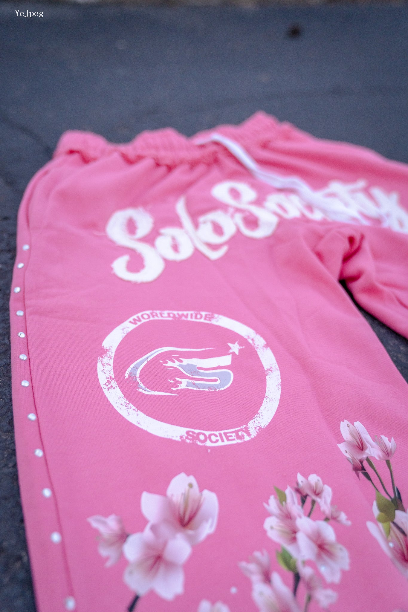 Pink Cherry Blossom Joggers