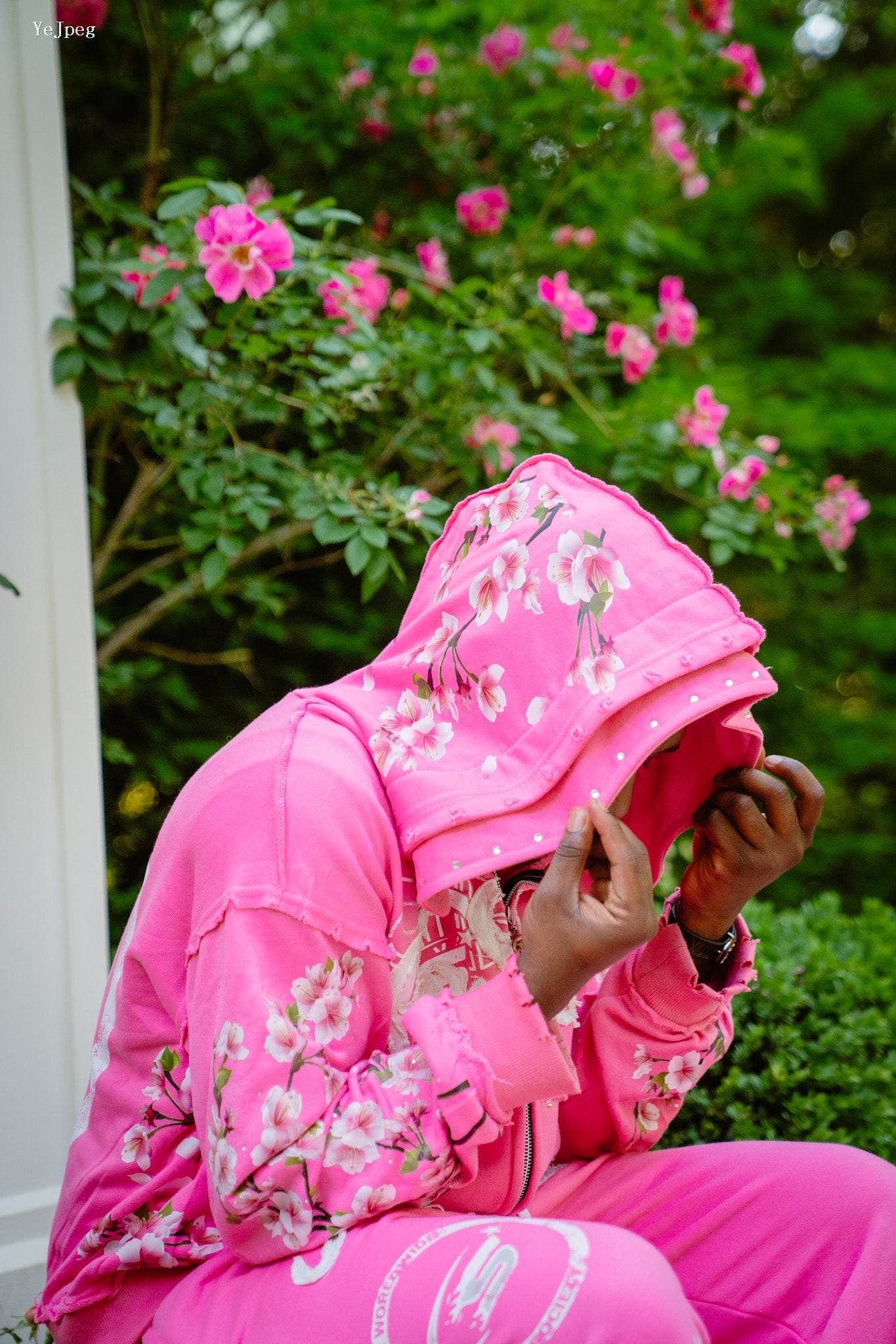 Pink Cherry Blossom Hoodie