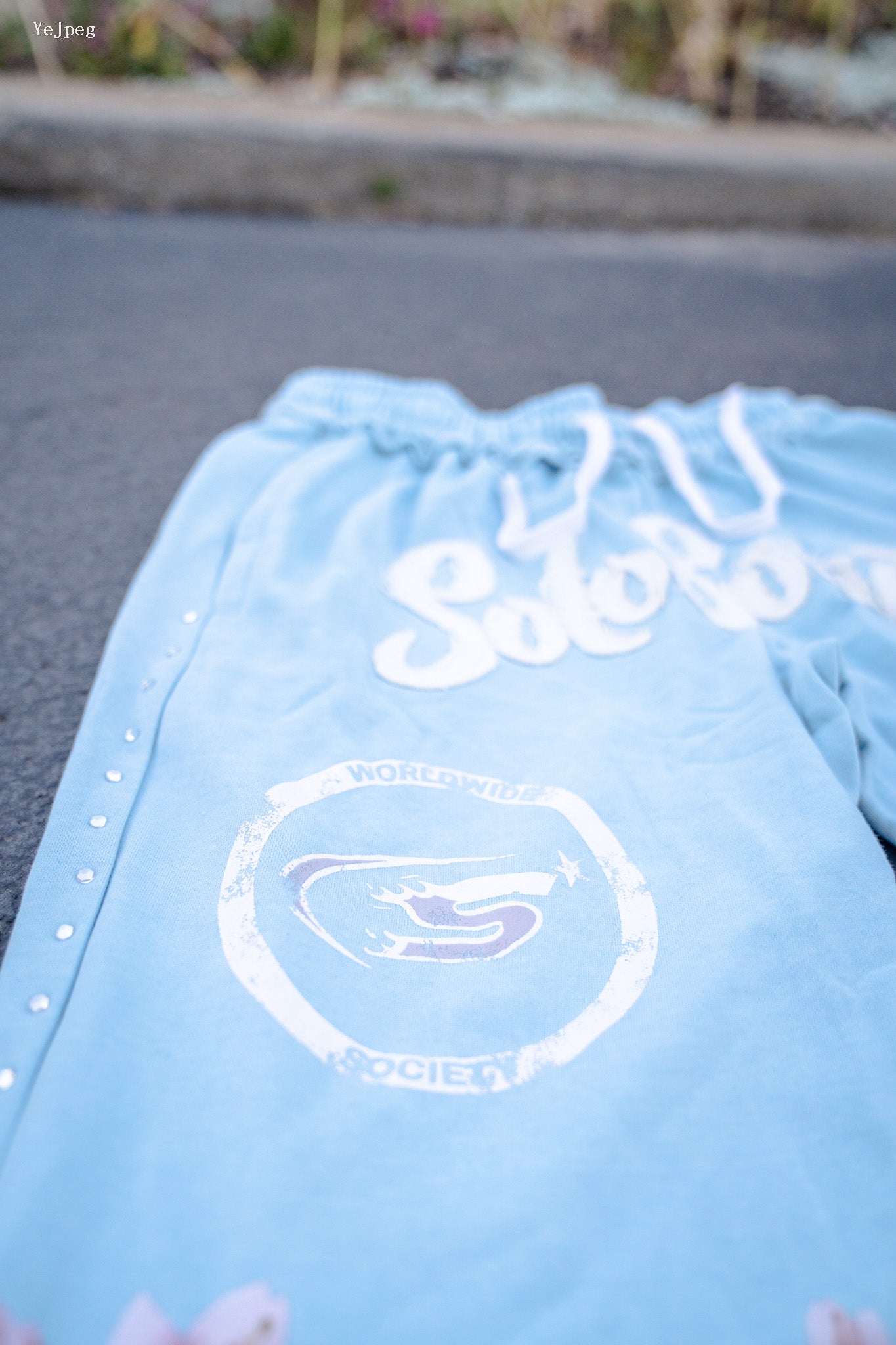 Cloud Blue Cherry Blossom  Joggers