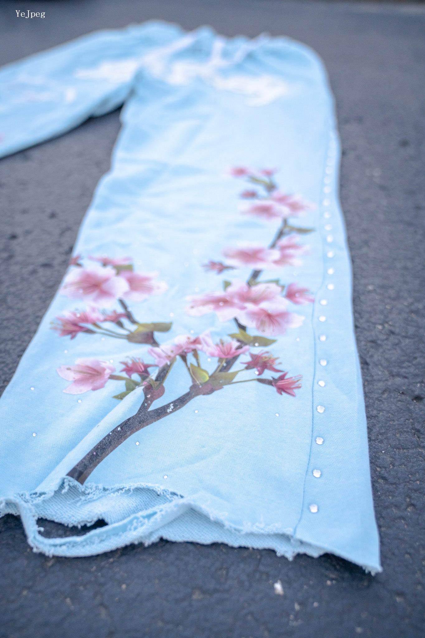 Cloud Blue Cherry Blossom  Joggers
