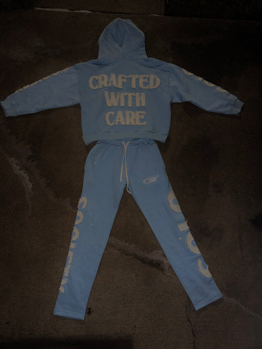 Baby Blue RhineStone Set